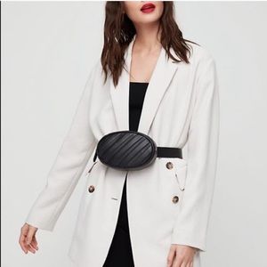 🎉HP Aritzia Auxiliary Fanny Belt Bum Bag Leather